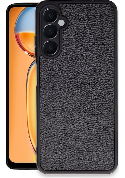 Ilkeshop Newface Samsung Galaxy Uyumlu M15 Kılıf Aras Deri Kapak - Siyah Sıyah