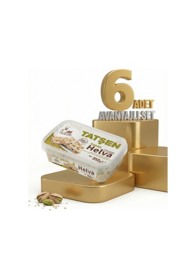 Tatşen Helva Fıstıklı 6x350 Gr