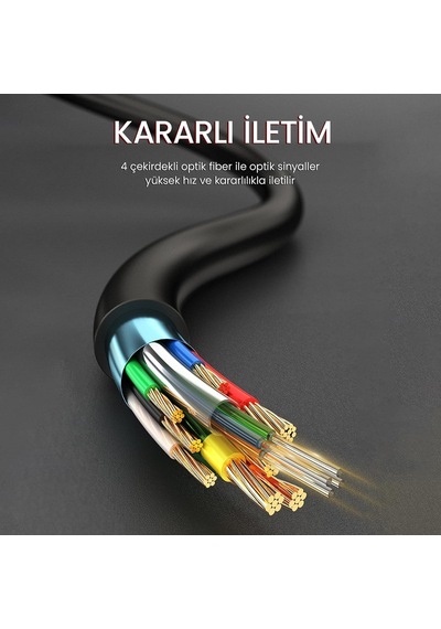 8k/60hz 4k/120hz 48gbps Hdr Arc Hdcp Fiber Optik Hdmı 2.1 Kablo 40 Metre