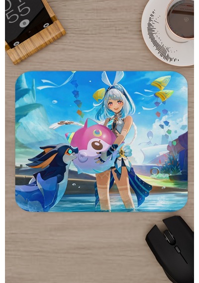 Mualani Genshin Impact Anime Gacha V5 - 22x18 Gaming Mouse Pad Fare Altlığı