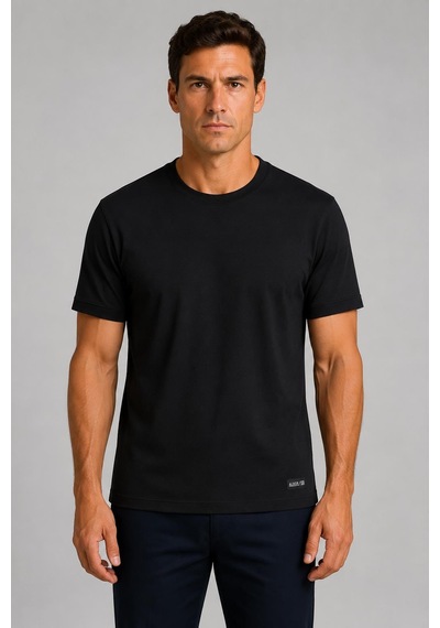 Alexandergardi Yaka Detaylı T-shirt Siyah