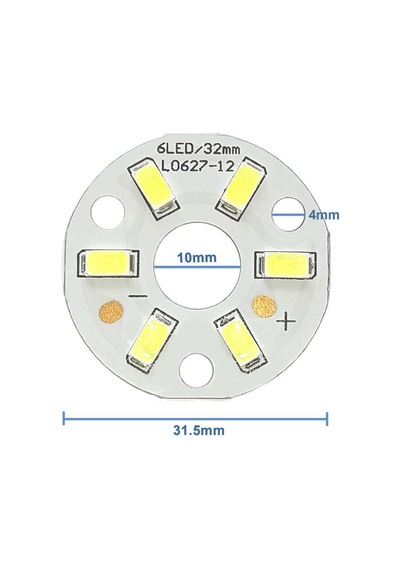 5730 12v 3w 32mm Beyaz Led Modül Aluminyum Pcb 6 Led Lamba Aydınlatma Işık