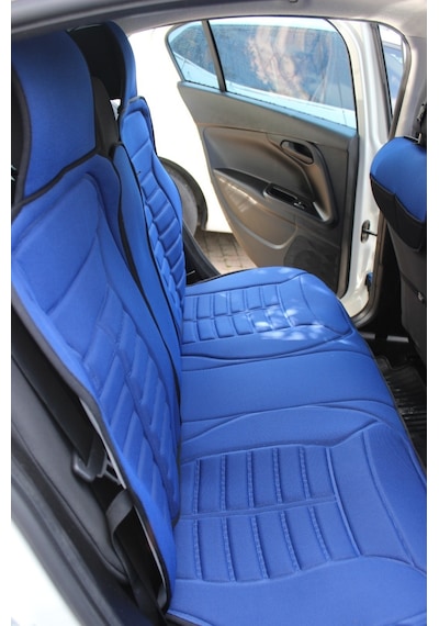 Geely Emgrand Uyumlu Lüx Oto Koltuk Minderi Ön Arka 5'li Set Mavi Fs