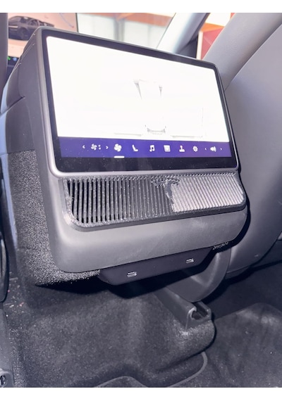 Tesla Model Y Juniper Arka Havalandırmalar İçin Koruma Kapakları - 3'lü Set - Abs Isıya Dayanık