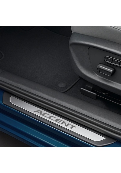 Hyundai Accent Uyumlu Krom Kapı Eşiği 4 Parça Paslanmaz Çelik Abs Çerçeve