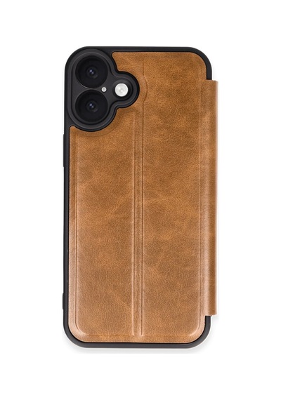 Mey İthalat Apple Uyumlu iPhone 16 Plus Kılıf Flip Cover - Taba