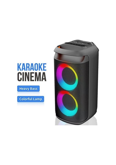 Rose Sp-413 Taşınabilir Şarjlı Rgb Işıklı Bluetooth Hoparlör