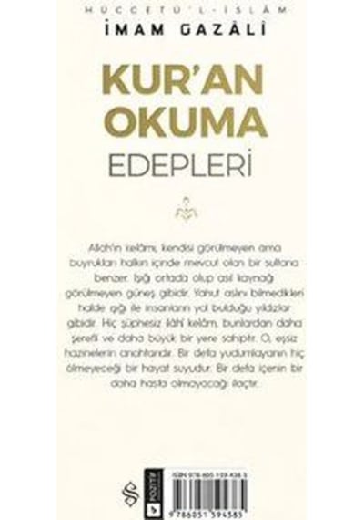 Kur'an Okuma Edepleri & Dil Belası 2 Kitap Set & İmam Gazali...