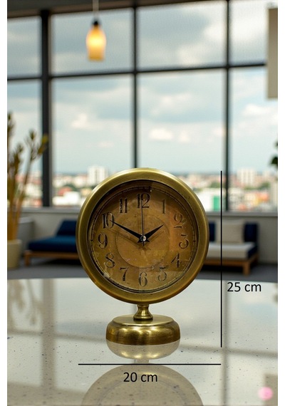 River World Masa Saati Eskitme Metal 25 Cm X 20 Cm Eskitme Retro Çok Renkli 34846085
