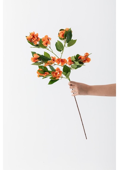 Yapay Lux Menekşe Dalı Somon 80 Cm 5 Yaprak Somon