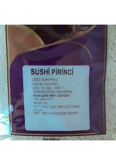 Deco Farm Sushi Pirinci 1 KG