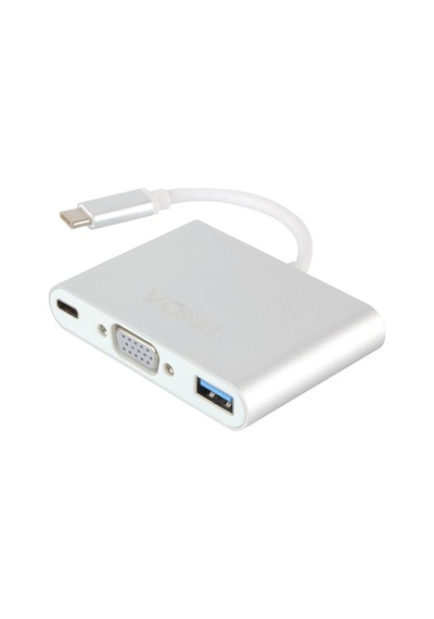 Vcom Cu426m Type-c-m To Vga-f Usb 3.0-f Type-c-f Çevirici Kdo