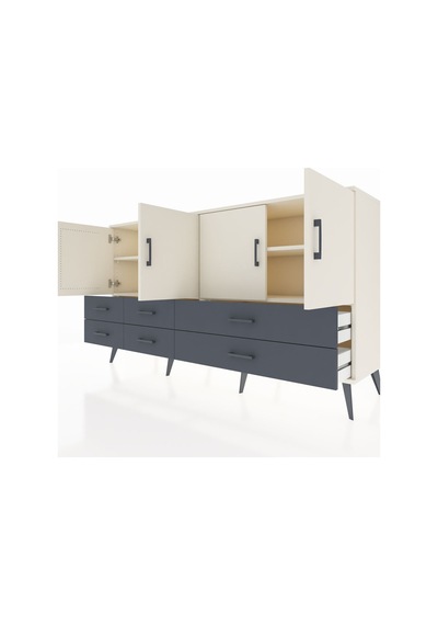 Hyperion Konsol 6 Raflı 6 Çekmeceli 4 Kapaklı 176x44x99 Aytaşı-ay Aytaşı-aytaşı/antrasit Hyperion Konsol 6 Raflı 6 Çekmeceli 4 Kapaklı 176x44x99 Aytaşı-ay Aytaşı-aytaşı/antrasit