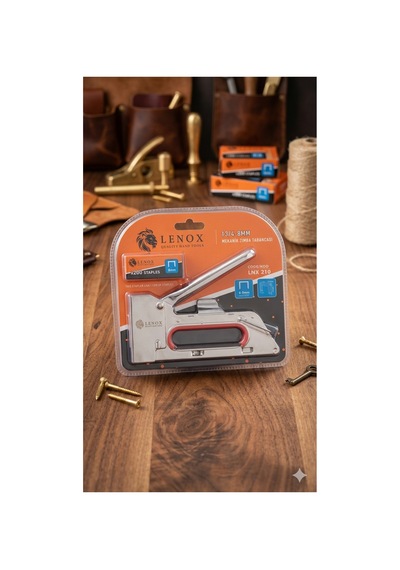 Lnx 210 Mekanik Zımba Tabancası Seti - 4-8mm Ayarlanabilir - Döşeme, Ahşap Ve Hobi İçin Gri