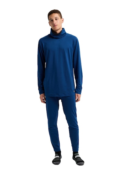 Burton Burton Mens Midweight Base Long Neck Erkek Mavi İçlik Üst Nff Lacivert