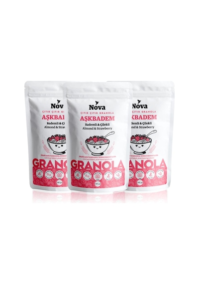Nova Granola Aşkbadem 3 x 340 G