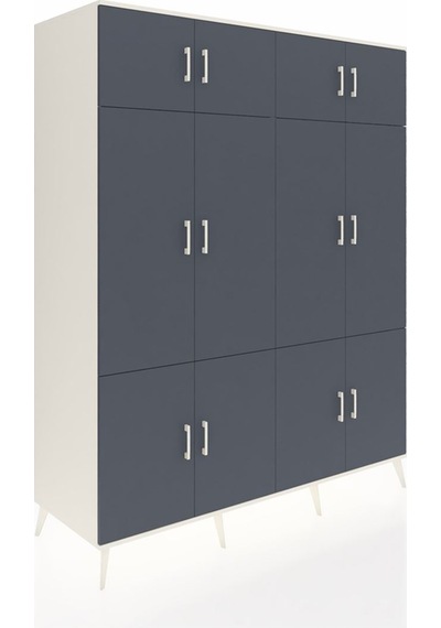 Kronos Gardrop 10 Raflı 12 Kapaklı 2 Askılı 176x59x221 Aytaşı-antrasit Antrasit Kronos Gardrop 10 Raflı 12 Kapaklı 2 Askılı 176x59x221 Aytaşı-antrasit Antrasit