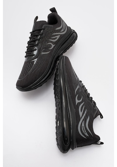 Gamelu Apple Erkek Sneaker Ayakkabı - Siyah Siyah