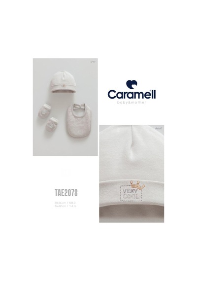 Caramell My Baby Kumsal 4lü Takım Aksesuar Eldiven Önlük Bere Çok Havalı Very Cool 2078 Gri Gri Caramell My Baby Kumsal 4lü Takım Aksesuar Eldiven Önlük Bere Çok Havalı Very Cool 2078 Gri Gri
