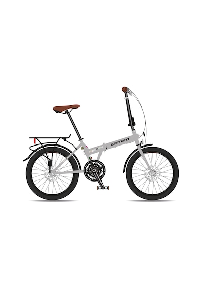 Carraro Flexı 121 Hd Katlanır Bisiklet 350h 20 Jant 21 Vites Mat Gri Siyah Krom Kahve Çok Renkli