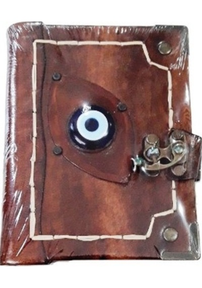 El Yapımı Deri Defter 12 x 17 CM 150 Yaprak N11.1152
