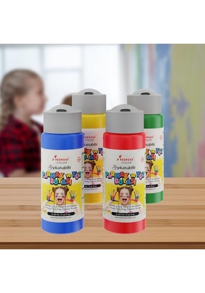 Ana Renkler Parmak Boyası 4'lü Set 4x60 Ml