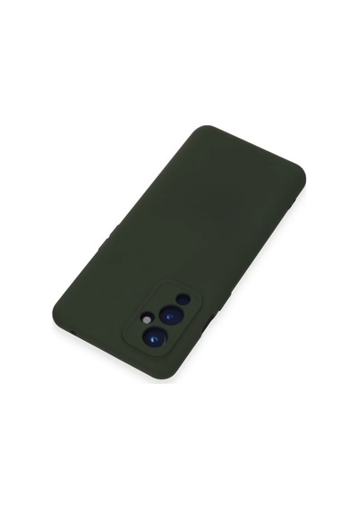 One Plus 9 Kılıf Nano İçi Kadife Silikon - Koyu Yeşil 0.2M-Çok Renkli
