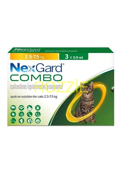 Nexgardd Combo 2.5-7.5 Kg- 3 Pipet Skt:2028