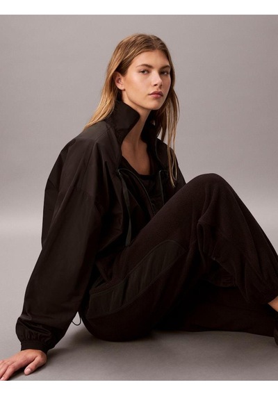 Mıxed Medıa Polar Fleece Jogger-11921 Siyah