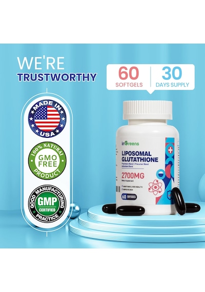 İngreens Liposomal Glutathione Phosphatidylcholine Glycine Resveratrol 2700 Mg 60 Softgels Aromasız
