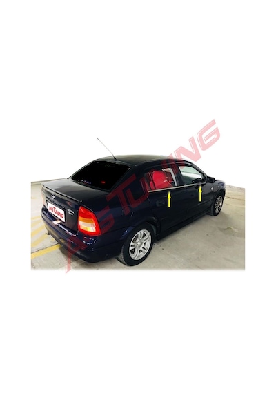 Opel Astra G Sedan Krom Cam Çıtası Tk 2001-2009 4Prç Paslanmaz Çe N11.1476
