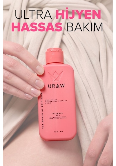 Uraw Hassas Bölge İçin Nazik Temizlik Ferahlık ve Günlük Bakım İntim Yıkama Jeli 150 ML