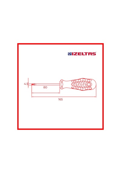 İzeltaş Yıldız Uçlu Tornavida, 4.5x80 Mm, Opak Seri, Güvenli Ve Hassas