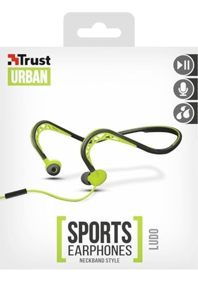 Trust 22827 Boyun Tipi Spor Kulaklıkları, Kireç