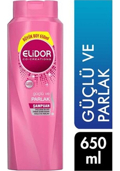 Elidor Güçlü ve Parlak Saç Bakım Şampuanı 650 ML