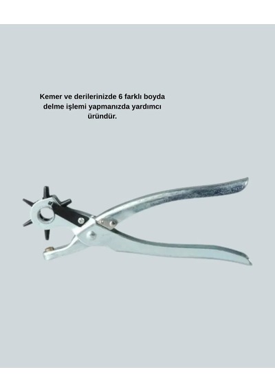 Metal Gövdeli Ayarlanabilir Deri Delme Pensesi 2. 5 5 Mm Delik Açma Aracı