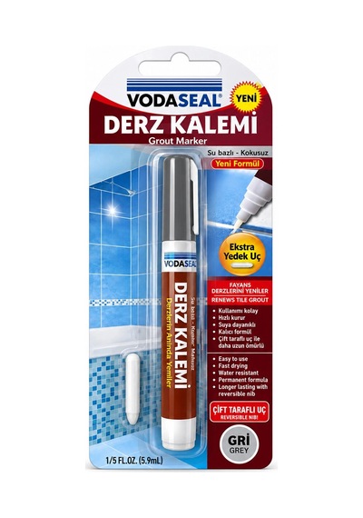 10 Adet Gri Derz Kalemi Su Bazlı - Kokusuz Yedek Uç 5468