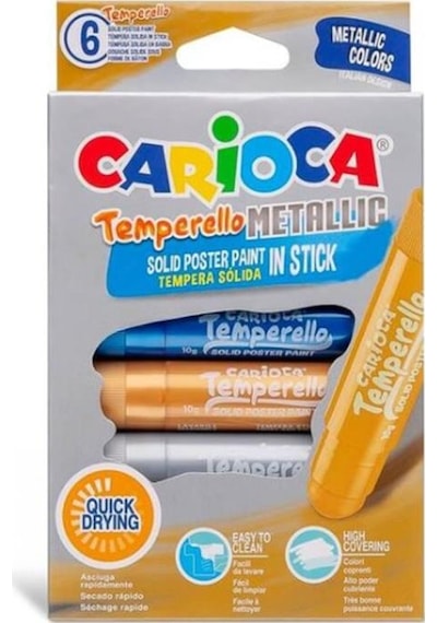 Carioca Temperello Metallic Stick Poster Boyama Kalemi 6'lı