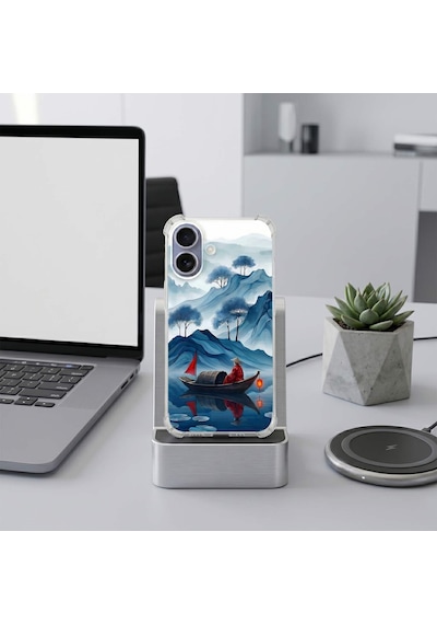 Printify Tecno Spark7t İle Uyumlu Simya Serisi Sonsuz Akış Tasarımlı Uv Baskılı Köşe Korumalı Antişok Kılıf Şeffaf