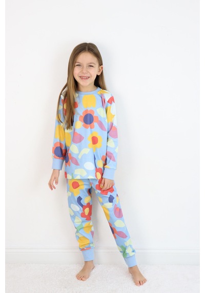 Kız Pijama Takımı Mavi