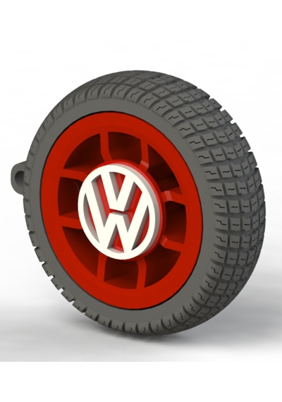 Volkswagen Uyumlu Özel Tasarım Anahtarlık - Premium Hafif Ve Dayanıklı Kırmızı