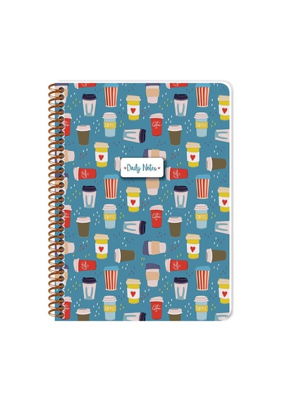 Keskin Color A4 Kareli Coffee Defter 384612-99 Çok Renkli