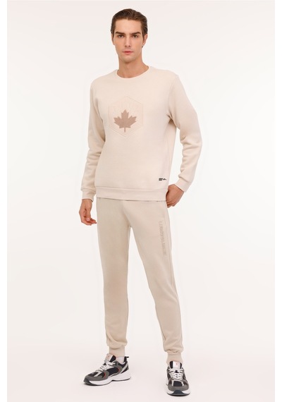 Lumberjack Ml Aron 16sd4001 4pr Taş Rengi Erkek Sweatshirt 000000000101899185 Gri