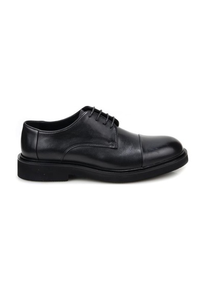 Pisagor Ps-74749 Hakiki Deri Erkek Exclusıve Oxford Günlük Ayakkabı Siyah
