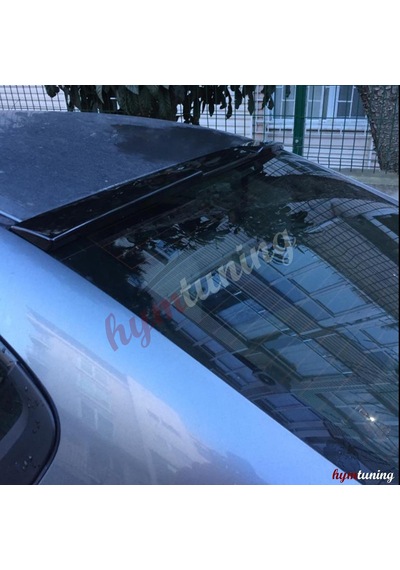 Honda Civic Fb7 Cam Üstü Spoiler. Yarasa Cam Üstü. Parlak Siyah