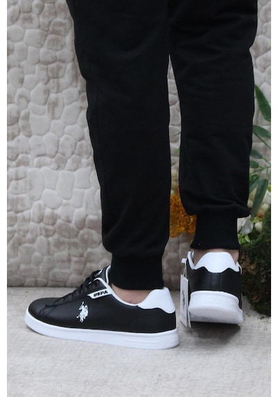 U.s. Polo Assn. Costa Siyah Beyaz Sneaker Erkek Ayakkabı 001