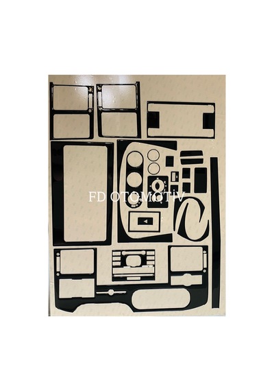 Transit 2006-2013 Maun Kaplama Seti Piano Black Renk