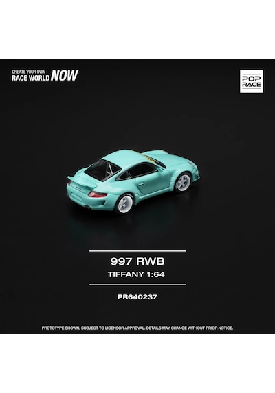 Pop Race 1/64 Rwb 997 Tiffany Blue
