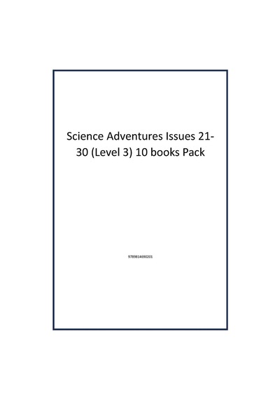 Science Adventures Issues 21-30 Level 3 10 Books Pack Publisher
