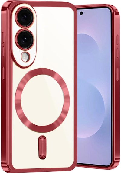 Samsung Galaxy S25 Uyumlu Edge Kross Magneticsafe Kapak - Kırmızı